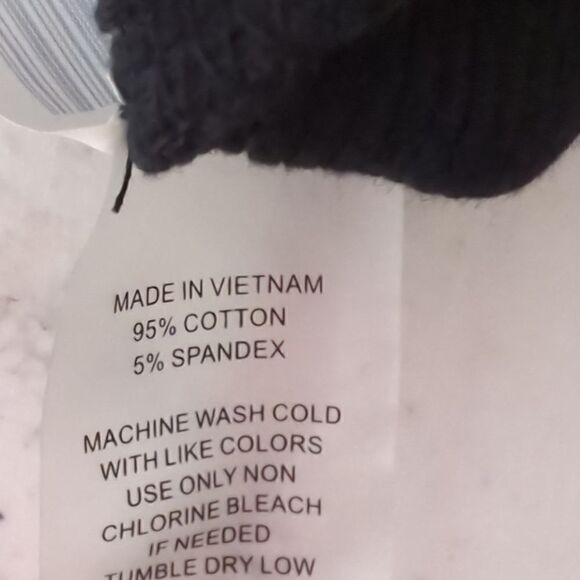 Riley & Rae Black Ribbed Wide Leg Leggings - Picture 5 of 5